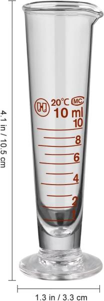Lab Graduated Measuring Cup With Spout Wide Mouth Glass Conical Beaker Liquid Dispenser Measuring Cylinder