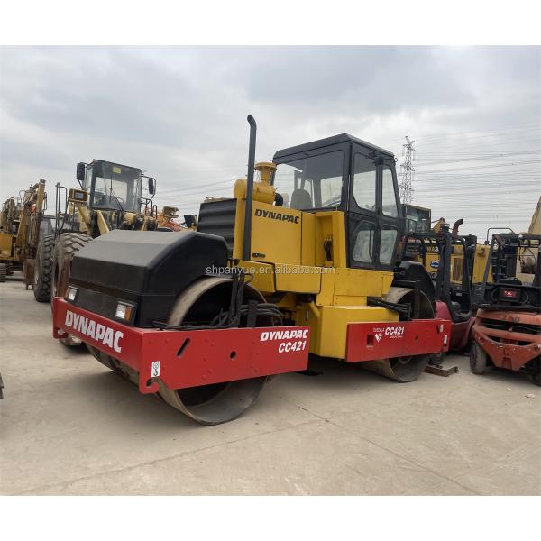 Construction Works Used Road Roller CC421 CC211 CA301D CA30D with Double Drum Roller