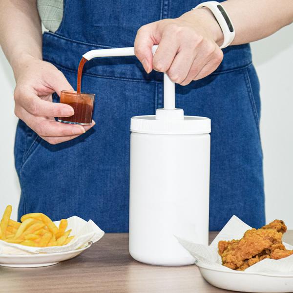 Насос распределителя соуса головы Std с пластмасовым контейнером 2500ml