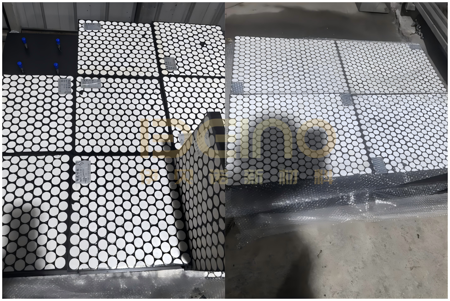 Ceramic Rubber Composite Wear Liners for Coal Handling Systems in Power Plants