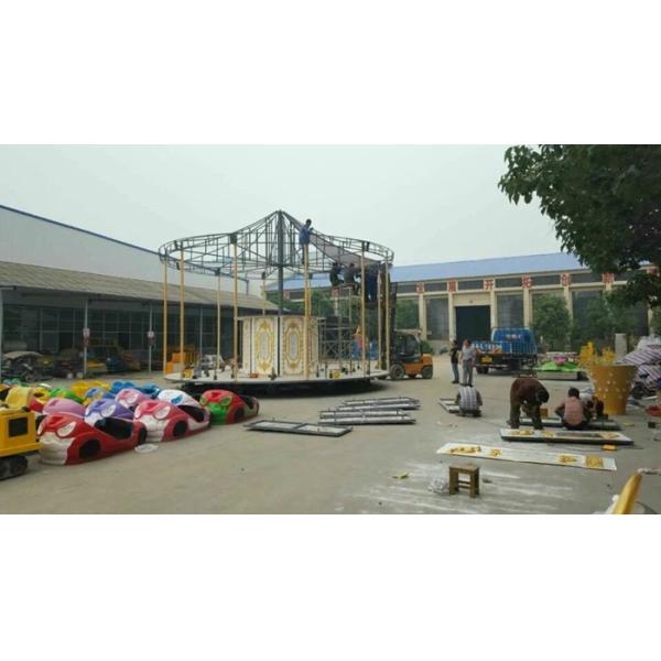 24/36 Seats Double Decker Carousel , Carnival Horse Ride For All Parks