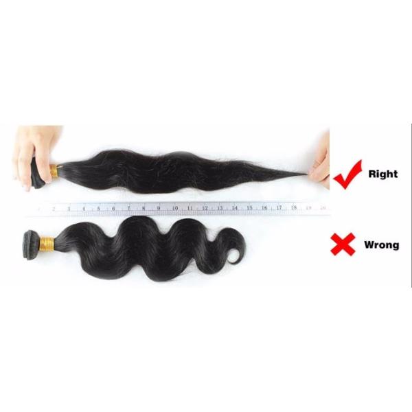 Black Human Hair Extensions Weave , Natural Shine Remy Human Hair Weave