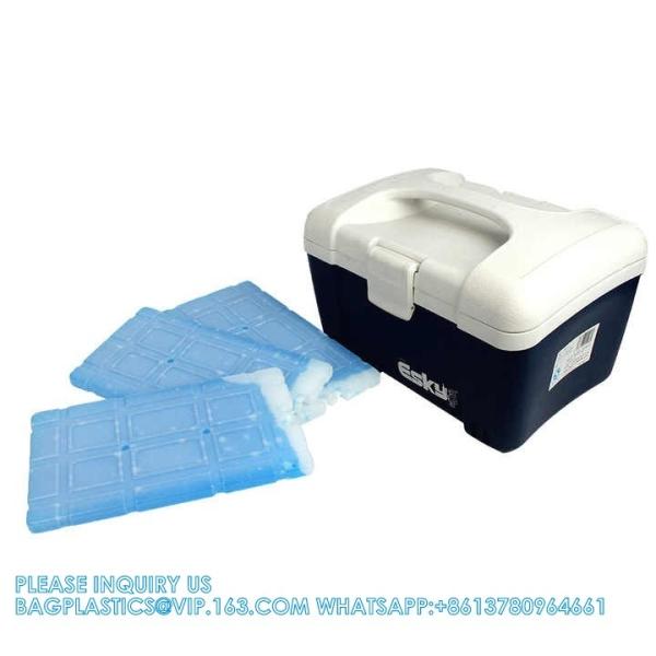 Food Grade PE Plastic Cooling Eutectic Plate In Cooler Box For Medical Vaccine Blood Cold