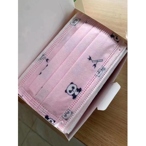 Kids  Medical Disposable Products / Multi Color 3 Ply Protective Face Mask