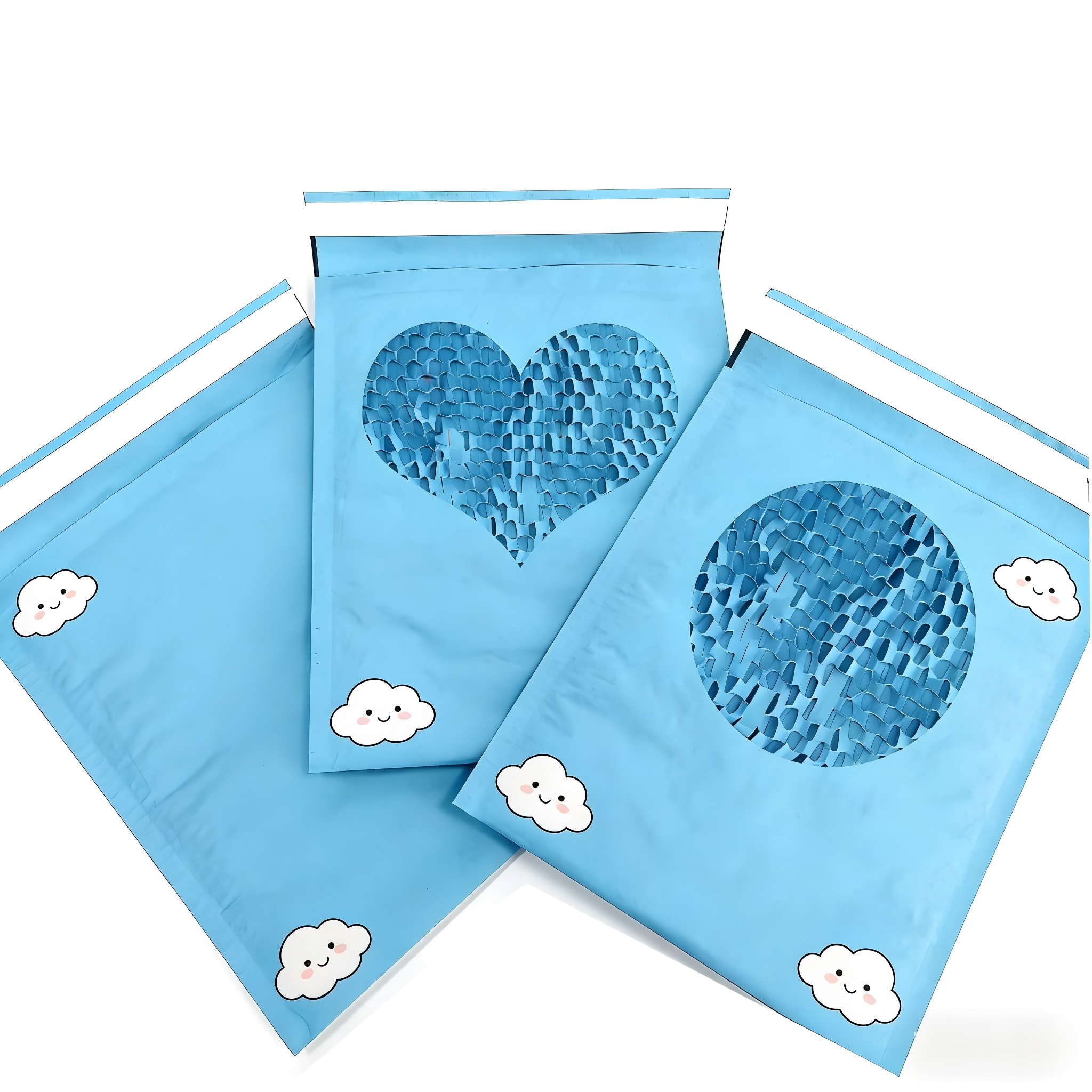 Custom Size Honeycomb Paper Mailer with Honeycomb Cushion Structure and 100% Recyclable Eco Protective Mailer