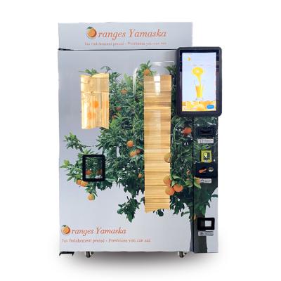 Electric Freshly Squeezed Orange Juice Vending Machines With LED Display Screen