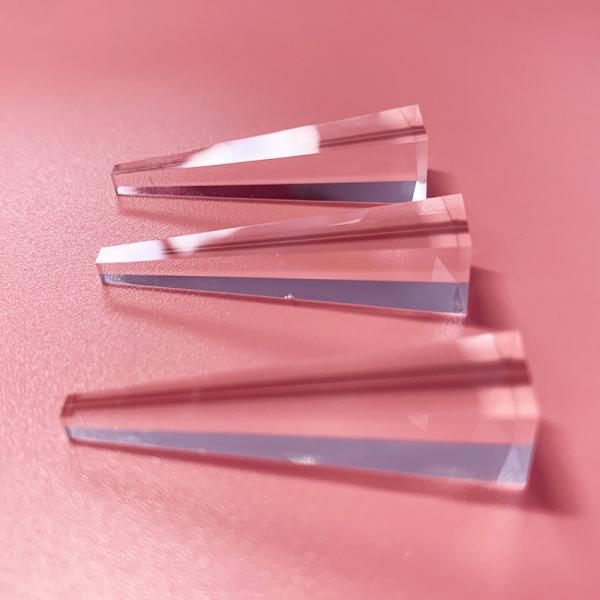 Optical Glass Guide UV LED Illumination Tapered Light Pipe Homogenizing Rods Light Guide Prism