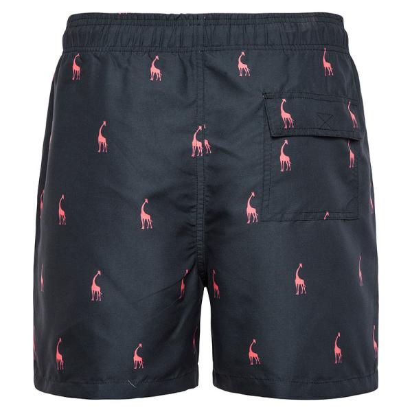 Oem Factory Manufacturer Custom Logo Drawstring Beach Surf Shorts Printed Giraffe Graphic Sleep Pajama Shorts