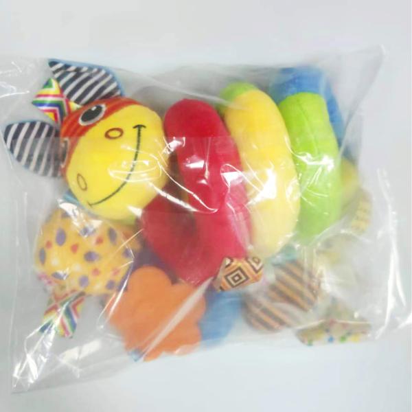 0-24 Months Baby Spiral Plush Toy Stretchy Activity Toy for Stroller and Crib Mobile