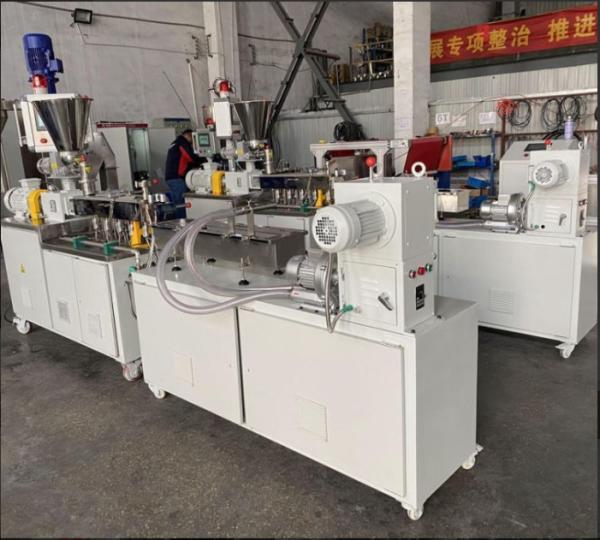 Mini Co-Rotating Twin Screw Extruder for Starch Filled Compostable Plastic Pelletizing
