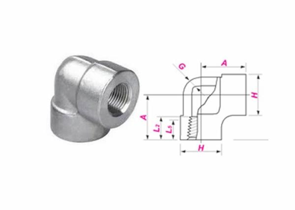 1 1/4 Inch BSPP Forged Pipe Fittings 90 Degree Threaded Elbow ASTM A182 F11