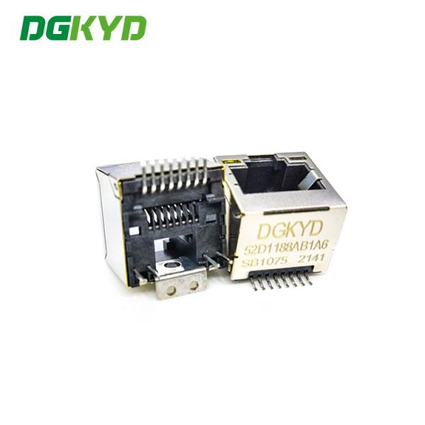 DGKYD52D1188AB1A6SB1075 RJ45 Network Port Connector SMD LCP 1X1 8P8C G/FU Smt With Light