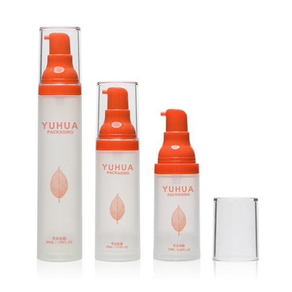 15ml 30ml 50ml Clear Airless Pump Bottles Cosmetic Plastic Packaging