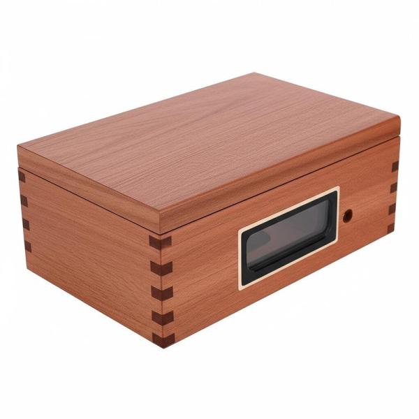 Laser Engraving Wood Cigar Box Humidor Smart Cigar Wood Humidor 50-200 Cigar Sizes