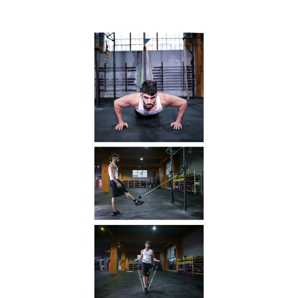  Resistance Band Set With Multiple Resistance Levels And Accessory Kit