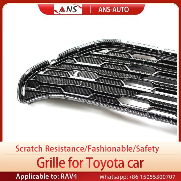 High Gloss Silver Anti Scratch Car Front Grills For Toyota Rav4