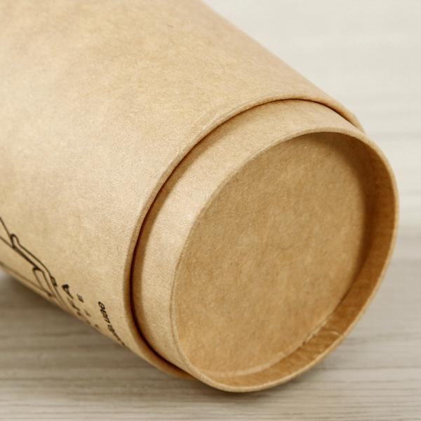 Simple Style 250ml Disposable Double Wall Kraft Paper Coffee Cup with Simple Design