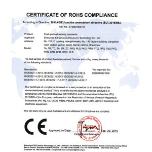Shenzhen Kangnuoxin Electronic Technology Co.,Ltd Certifications