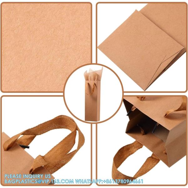 Wine Gift Bags - Wine Gift Bag With Scratch Paper Panel For Personalized Messages - Wine Bags For Wine Bottles Gifts