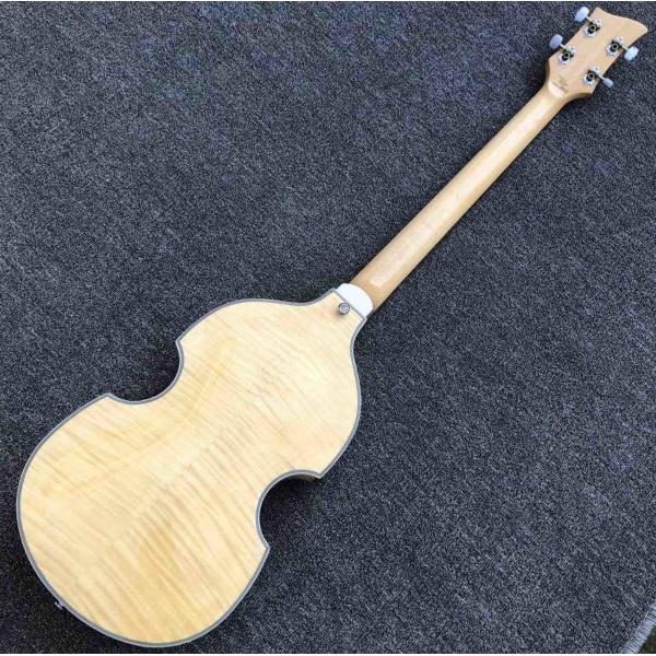 Custom British flag Hofner Violin 4 strings Electric bass guitar BB2 Icon Series Hofner Flame maple vintage CT bass