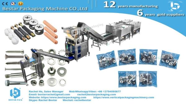 Furniture Hardware Counting and Packaging Machine with 12 Vibrations and Soundproof Enclosure