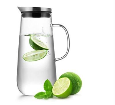Boiling Cooling Crystal Water Pitcher Juice Pitcher With Lid 1250ml
