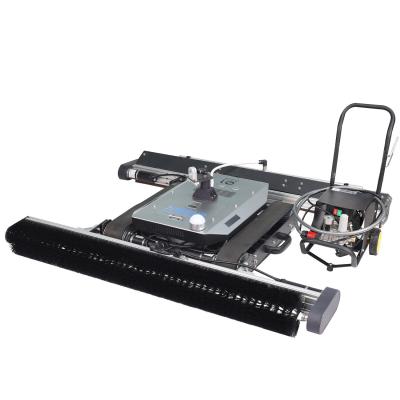 Robô automático de corrida com painel solar de pincel rolante