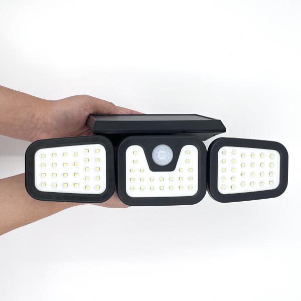 3 Head LED Solar Energy Garden Light Outdoor Waterproof Wall Light Solar Induction Lamp