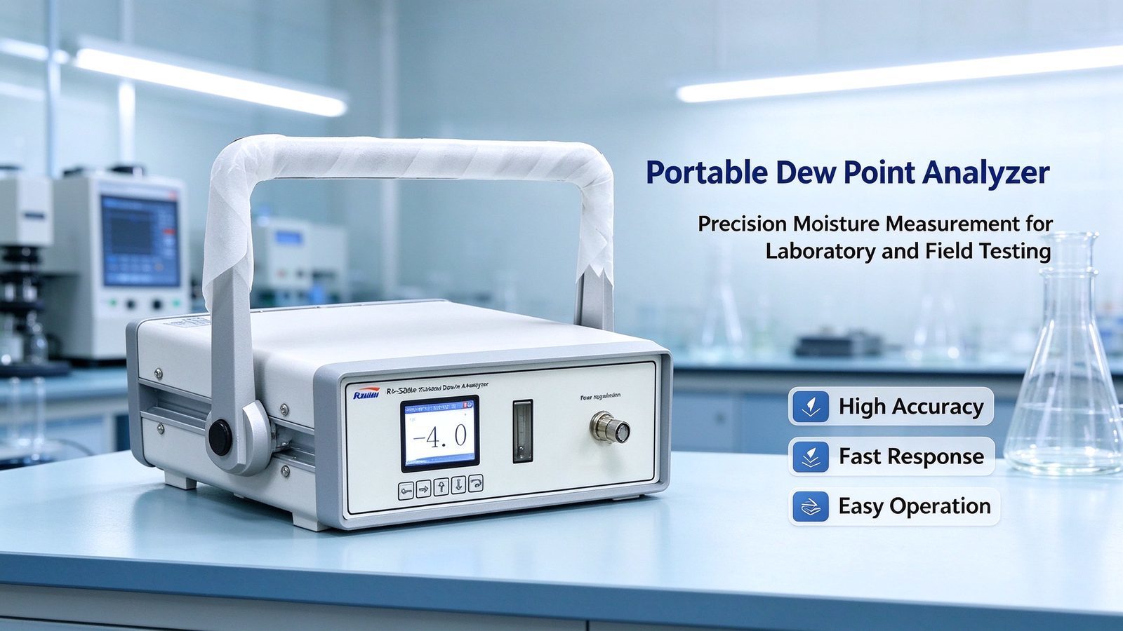 Portable Multi Gas Dew Point Analyser Micro Water Tester Trace Water Analyzer