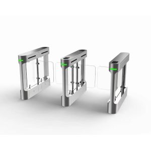 Anti Tailgating Facial Recognition Gate , Stainless Steel Flap Barrier Gate