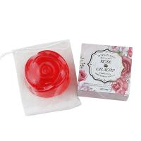 Jabón de aceite esencial de rosa hecho a mano Efecto hidratante de fragancia duradera para el baño facial Jabón sólido de barra