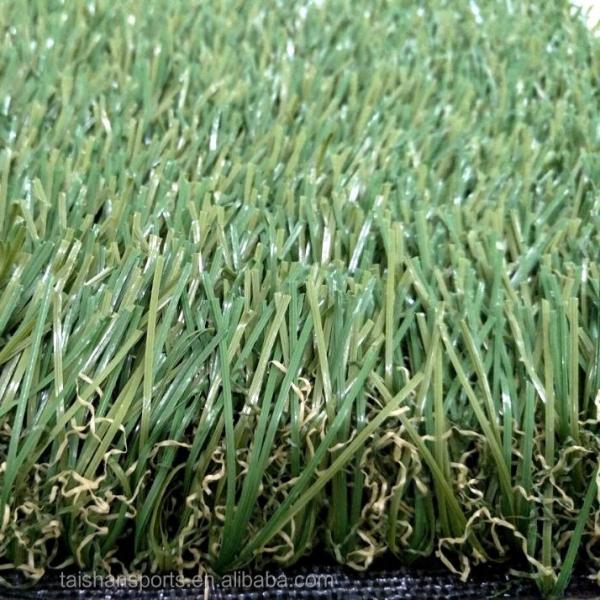Erva artificial bicolor personalizável para paisagismo em jardim ou campo de vôlei