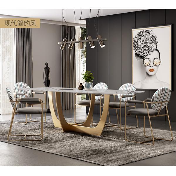 High Grade Marble Modern Luxury Furniture Dining Room table Italian Style