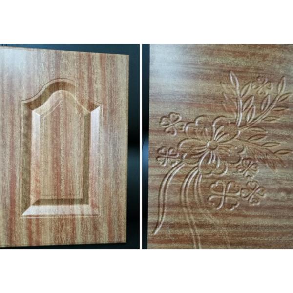 Vacuum Wood Grain Machine For Wooden Door 3500mm*1500m Working table