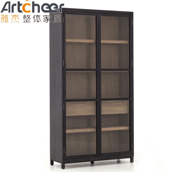 Modern Design Shoe Cabinet with Glass Hinge Door and Customized Size for Versatile Storage
