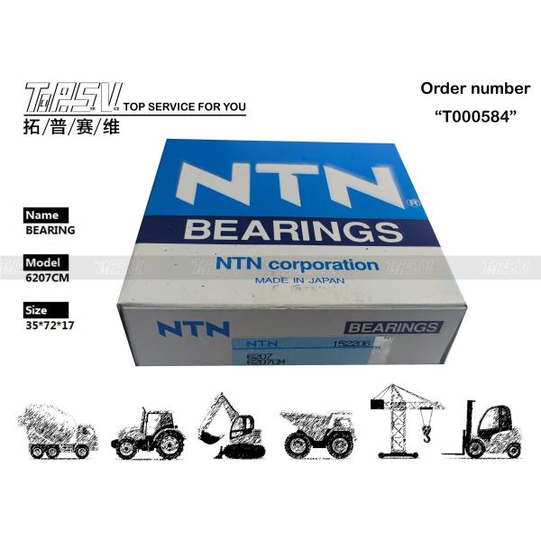 BB6207 6207CM Excavator Deep Groove Ball Bearing For Machinery Repair