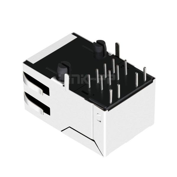YDS 47F-1206-YGD2NL Compatible LINK-PP LPJ1012AGNL 10/100 Base-T Tab Up Yellow/Green Led 1x1 Port Female RJ 45 Jack