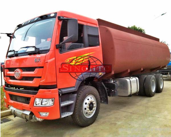 15 - 20 Tons Fuel Oil Delivery Truck , FAW J5P Cabin Fuel Delivery Truck