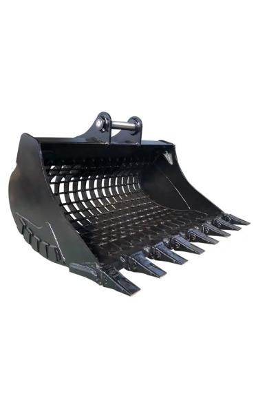 Heavy Duty Skeleton Skid Steer Bucket For Debris Sorting 1-50T