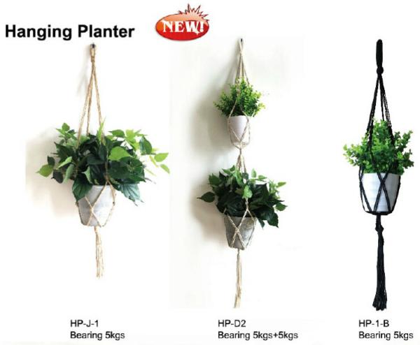 Wholesale t two -Pack Plant Hanger Macrame Jute 4-Leg without Hoop for Indoor Outdoor Balcony Ceiling Patio Deck Round