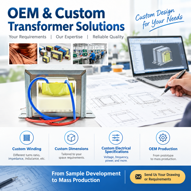 EI66 Audio Transformer Encapsulated Isolation Transformer for Low Frequency Applications with Copper Wire