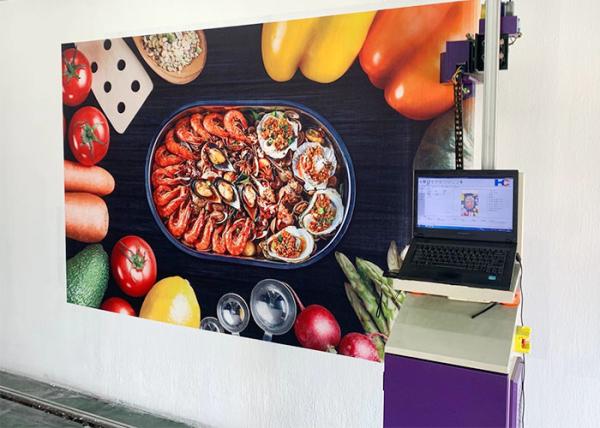 Micro Piezoelectric 120w 24㎡/h 400ml ink Vertical Wall Printer