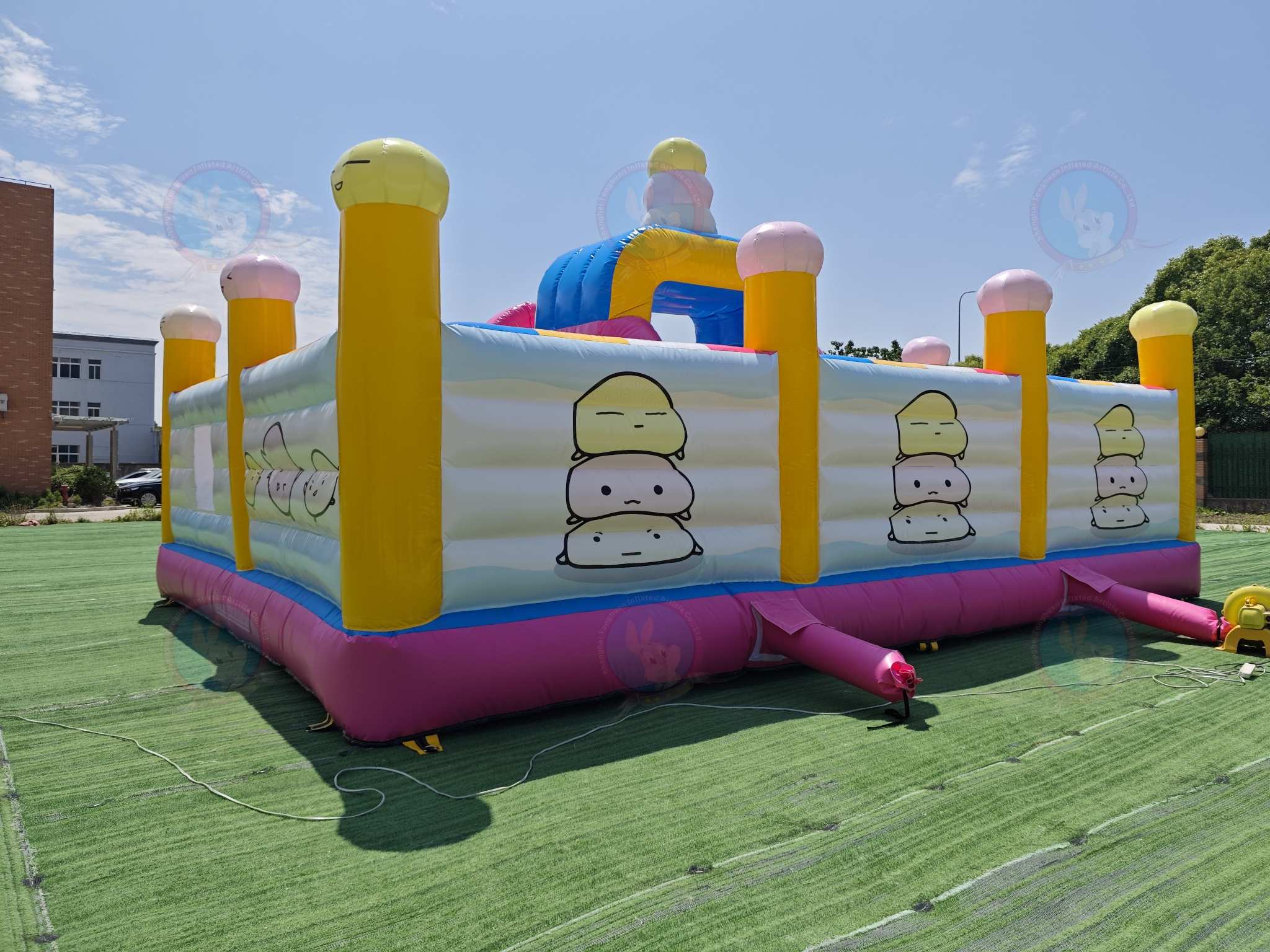 Custom Inflatable Bounce House Slide Combo Kids Fun Park Inflatable Castle Cartoon Theme Playground Party Castle Rental Event Play Structure