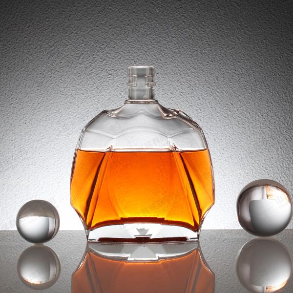 700ml Collar Material Glass Tequila Rum Whisky Liquor Spirit Glass Bottle