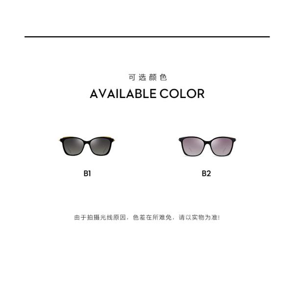 Metal PEI Mixture Frame Ladies Polarized Sunglasses Fashionable Cat Eye TAC Lens Eyeglass