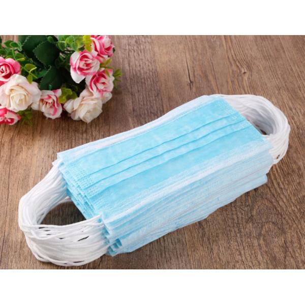 Disposable Elastic Earloop Civilian 3 Ply Non Woven Face Mask
