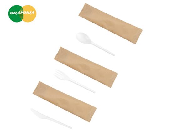 6.5 CPLA Disposable CPLA Cutlery Set Compostable PLA Biodegradable