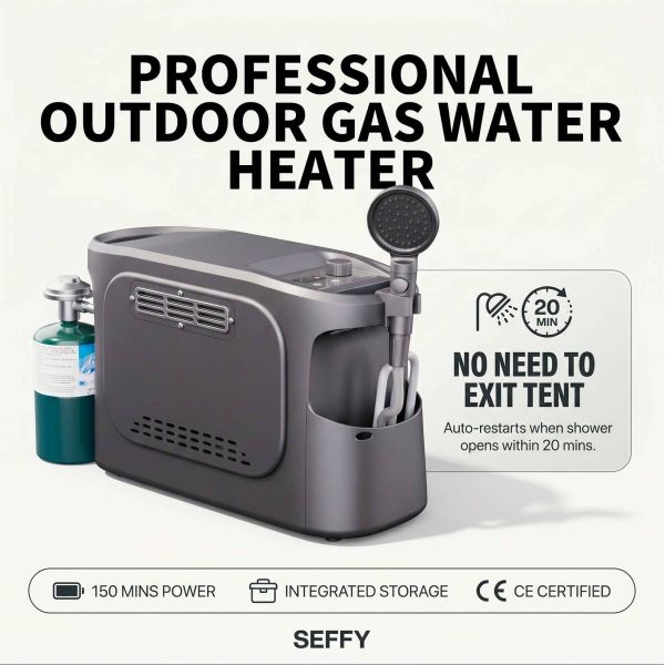 Multifunction Portable Tankless Propane Water Heater For Outdoor Pet Bathing