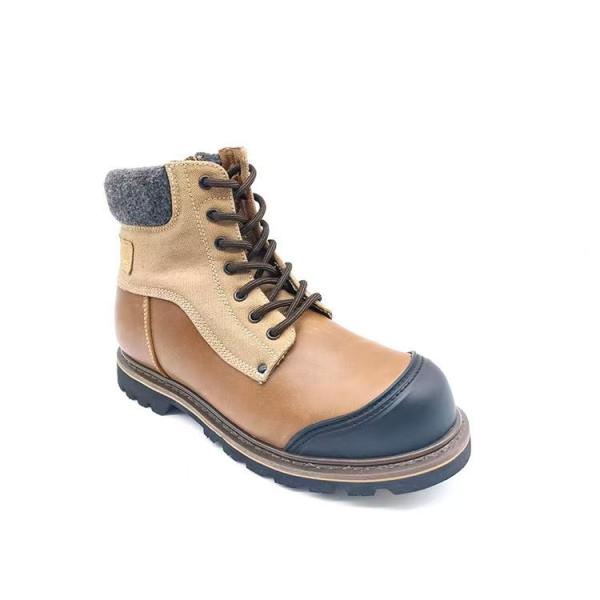 Botas amarillas estilo Martin Anti impacto / Anti punción Botas de protección para los dedos