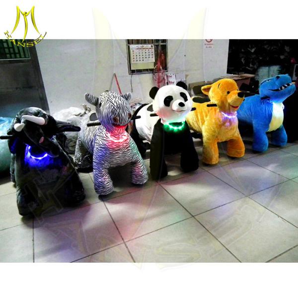 Hansel unicorn motorized plush animal rohs standard luck cow electric motorized scooter with motorized riding toys